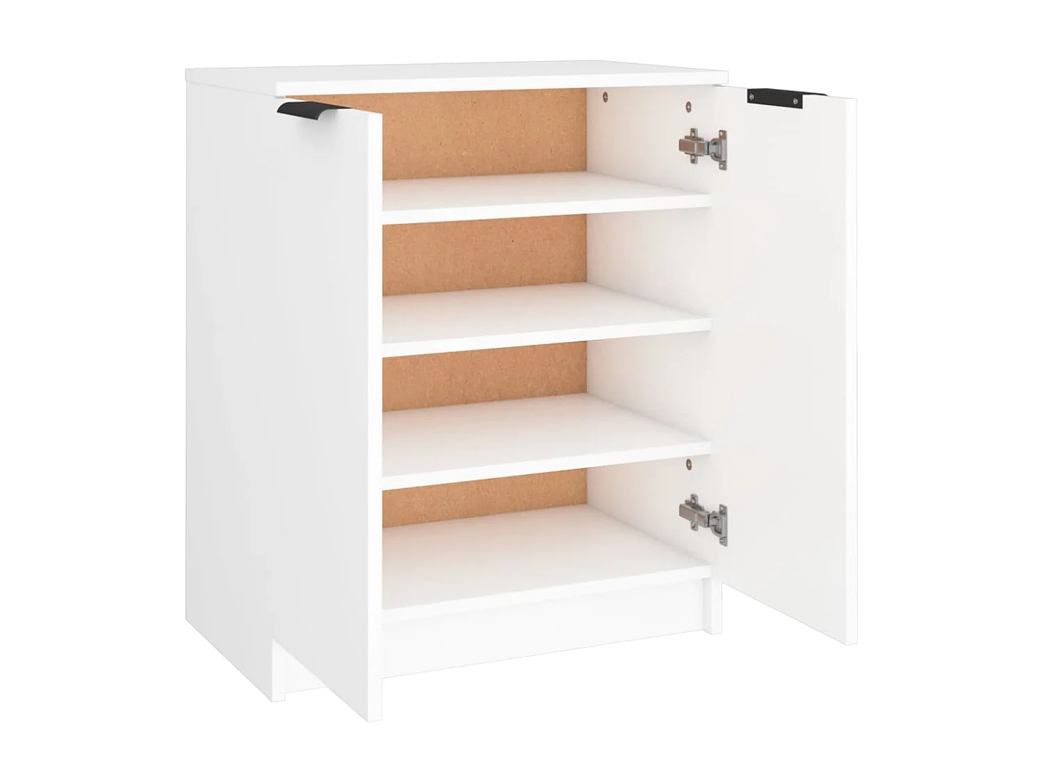 Meuble à chaussures Blanc 59x35x70 cm Bois d'ingénierie FR66679