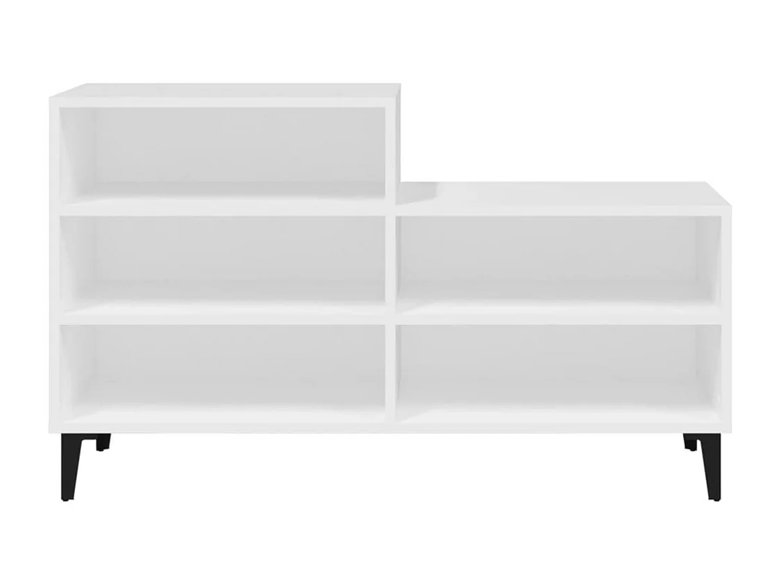 Mueble zapatero madera contrachapada blanco 102x36x60 cm ES636202