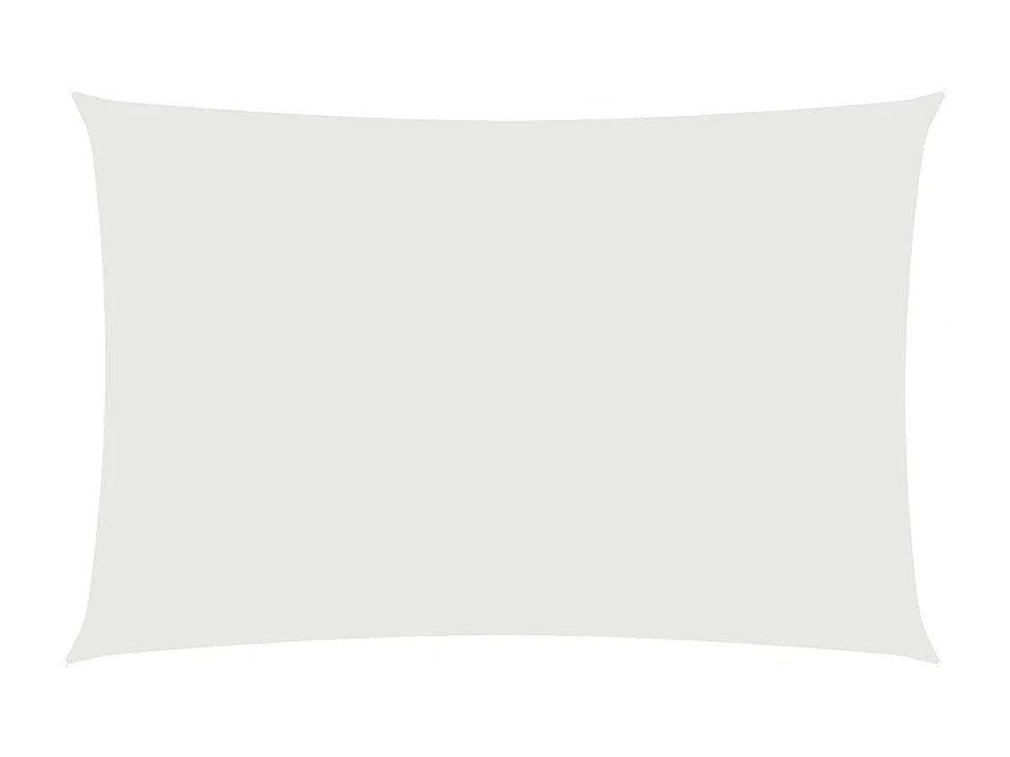 Voile d'ombrage tissu oxford rectangulaire 2x4 m blanc FR46891