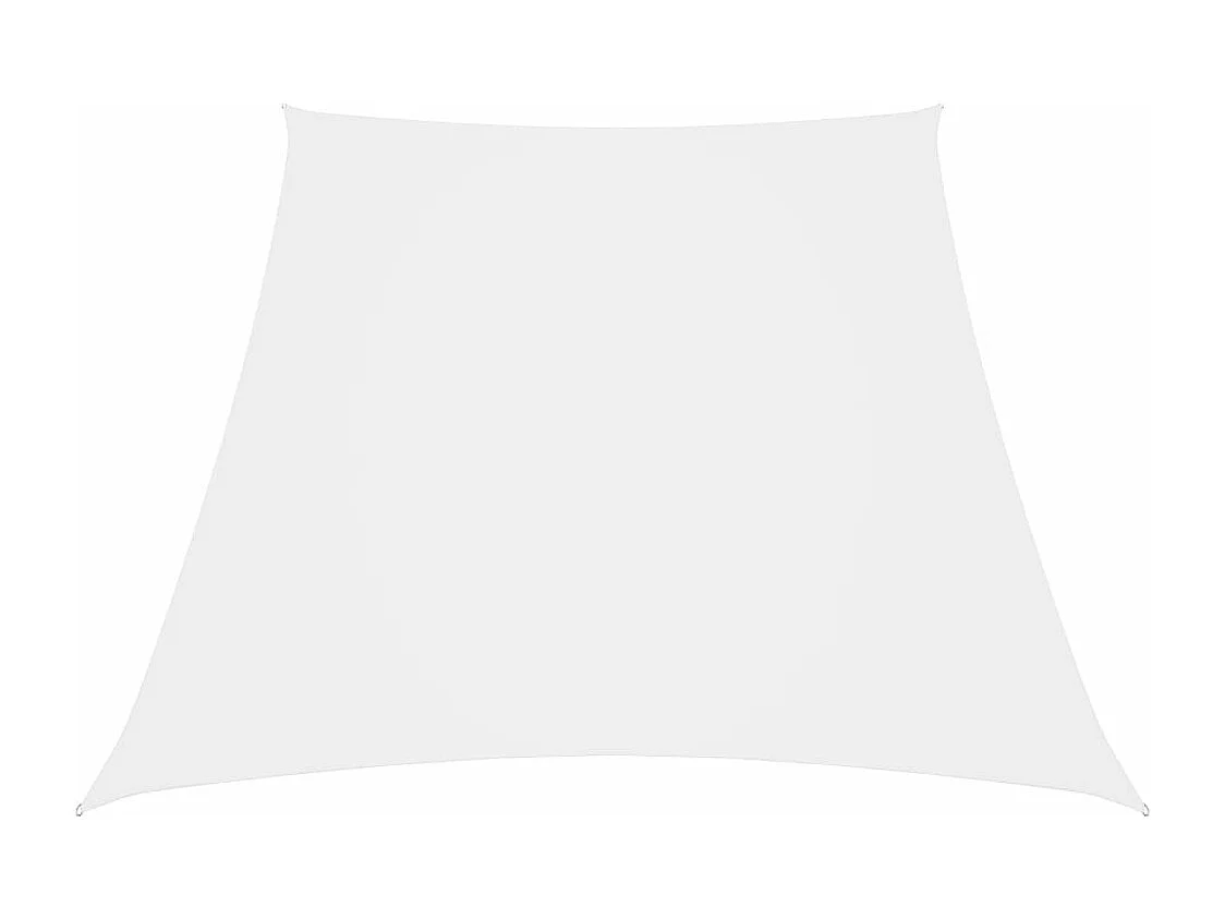 Voile d'ombrage Tissu Oxford trapèze 2/4x3 m Blanc FR91193