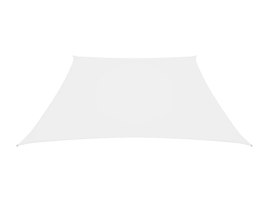 Voile d'ombrage Tissu Oxford trapèze 2/4x3 m Blanc FR91193