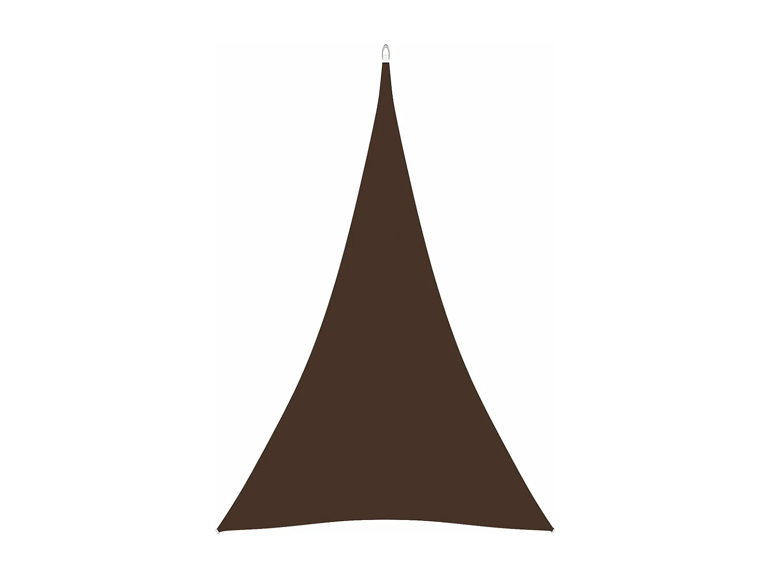 Voile d'ombrage tissu oxford triangulaire 4x5x5 m marron FR52080