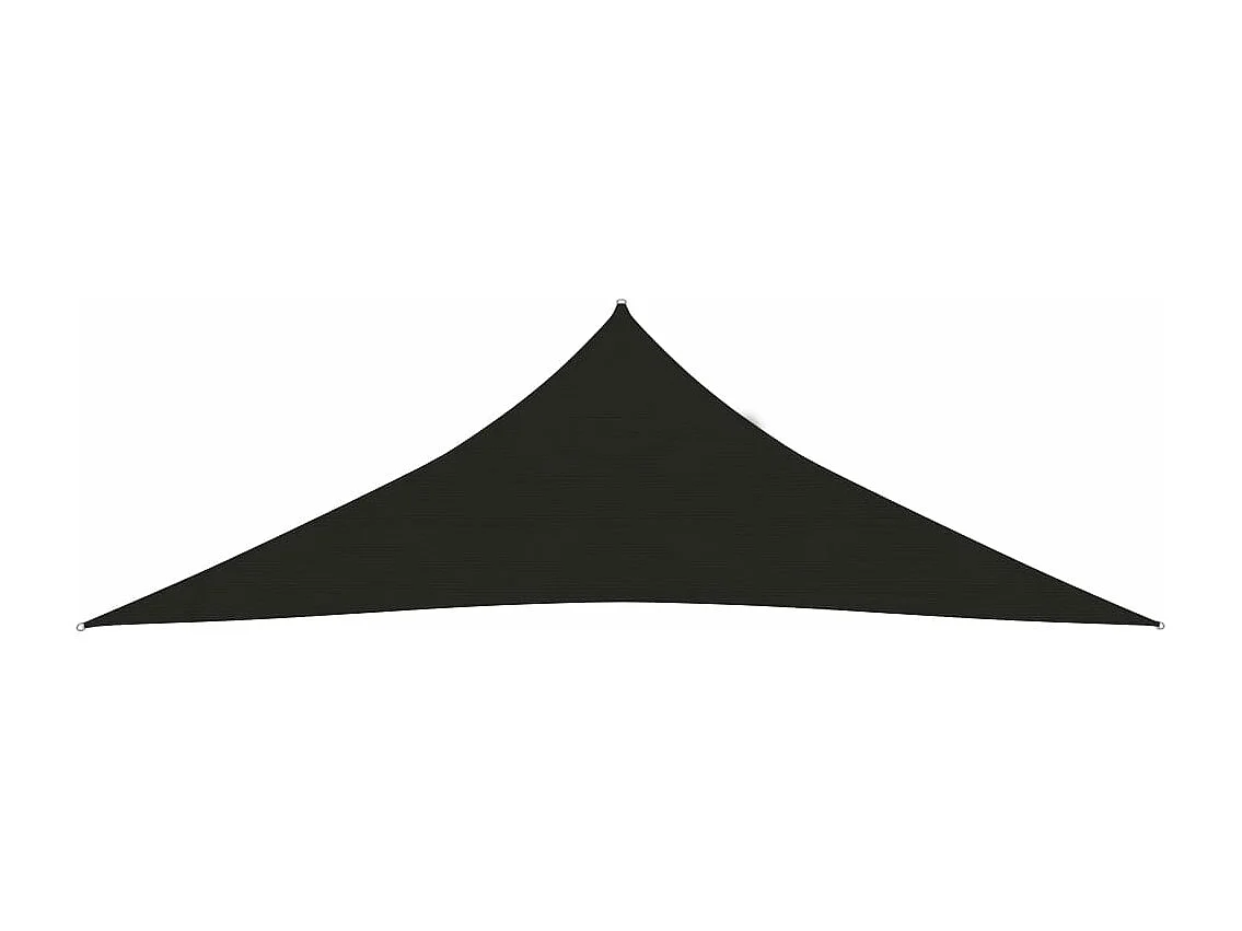 Voile d'ombrage 160 g/m² Noir 4x4x5,8 m PEHD FR28232