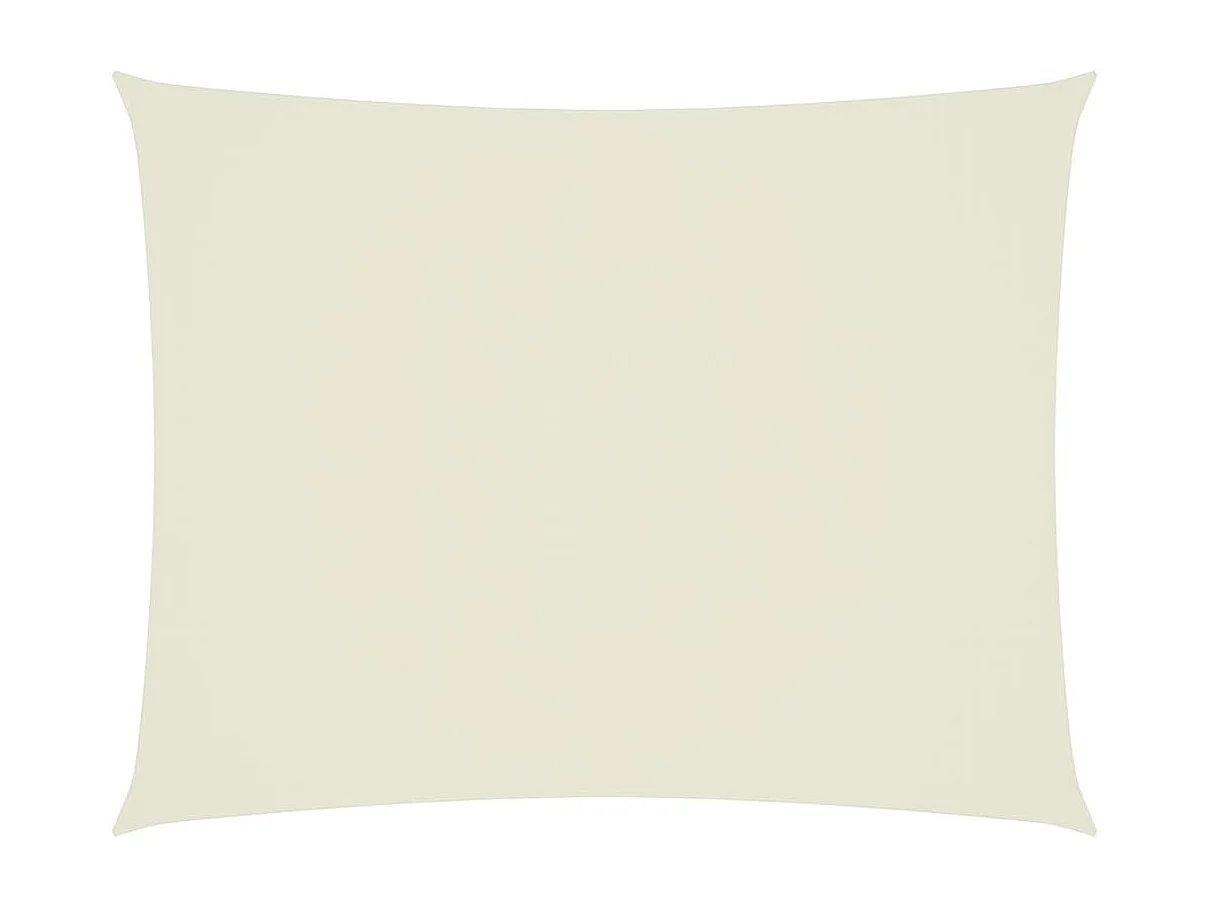 Toldo de vela rectangular tela Oxford color crema 6x7 m ES109686