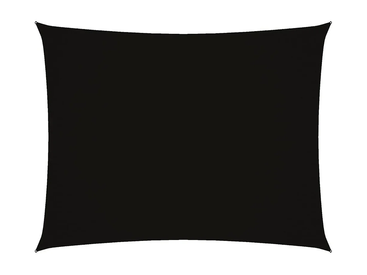 Toldo de vela rectangular tela Oxford negro 2,5x4 m ES971832