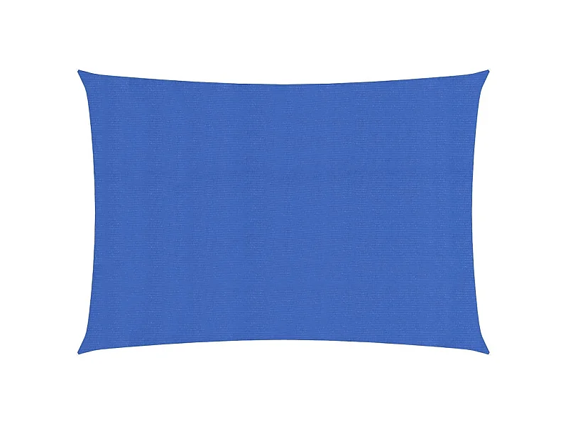 Voile d'ombrage 160 g/m² rectangulaire bleu 3x5 m PEHD FR22579