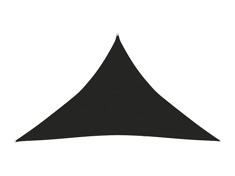 Voile d'ombrage 160 g/m² Noir 3x3x4,2 m PEHD FR29544