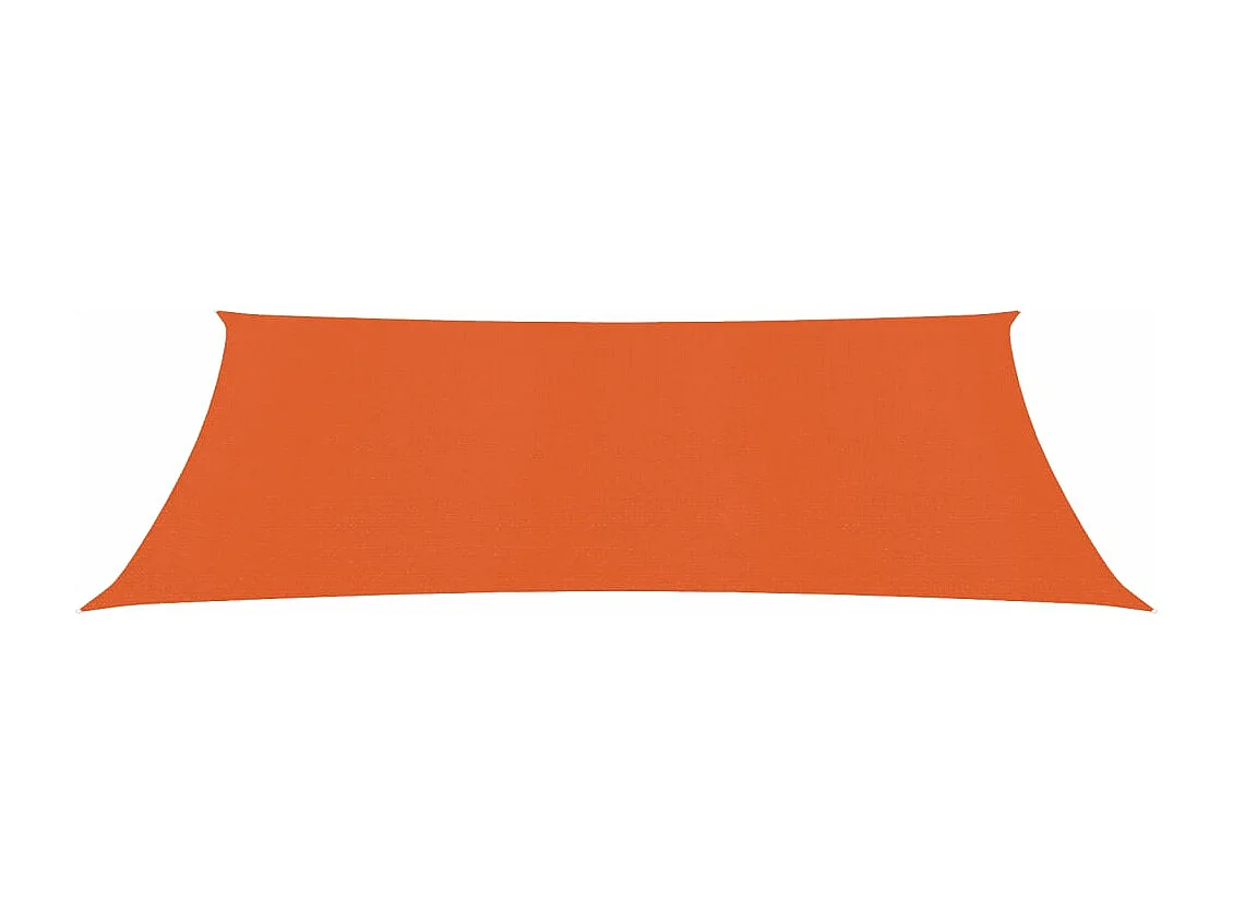Voile d'ombrage 160 g/m² rectangulaire orange 3x6 m PEHD FR39227
