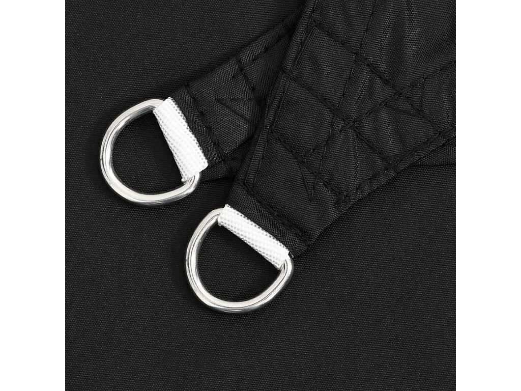 Toldo de vela triangular tela Oxford negro 4x4x5,8 m ES112257
