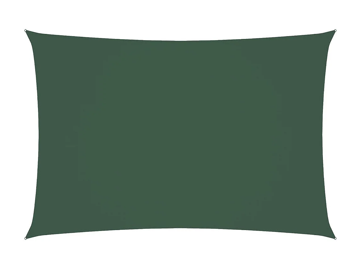 Toldo de vela rectangular tela Oxford verde oscuro 2,5x4,5 m ES716678