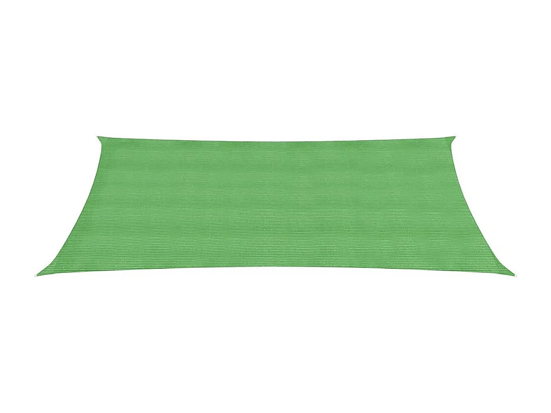 Toldo de vela HDPE verde claro 160 g/m² 2x4,5 m ES438140