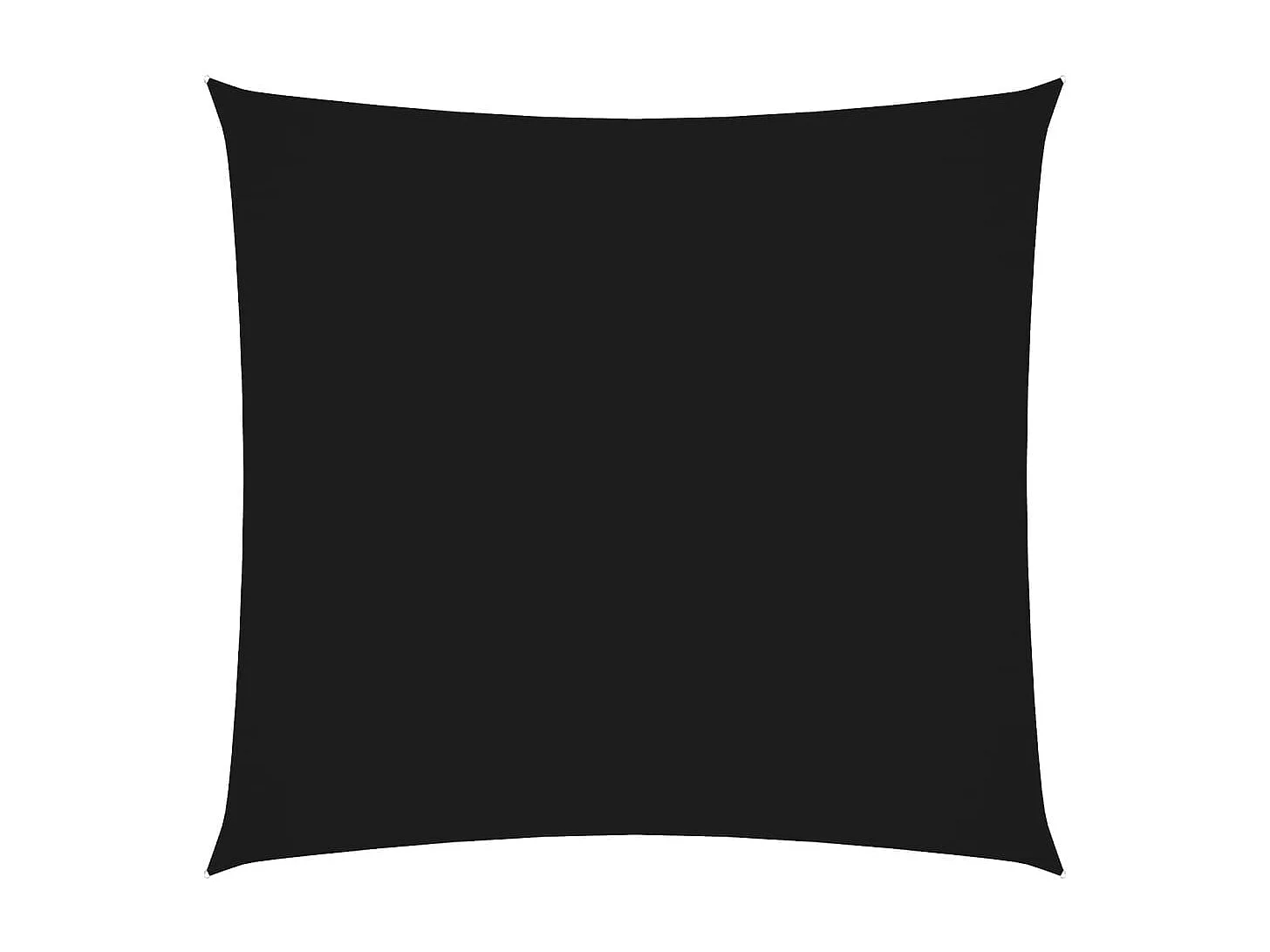Voile d'ombrage tissu oxford carré 4,5x4,5 m noir FR90761