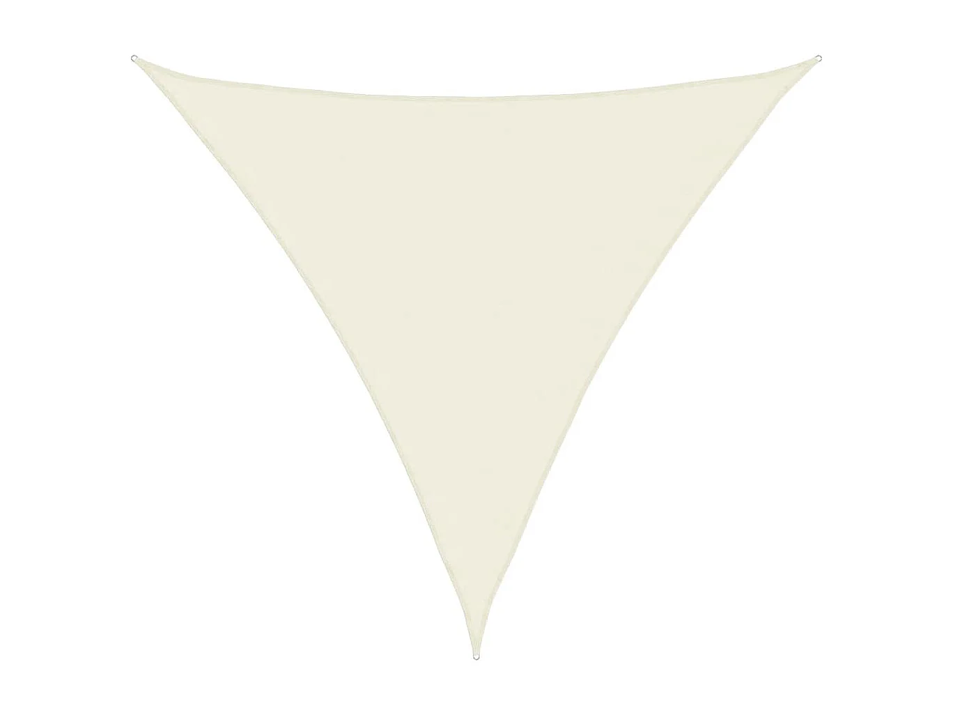 Zonnescherm driehoekig 4x4x4 m oxford stof crèmekleurig BE211725