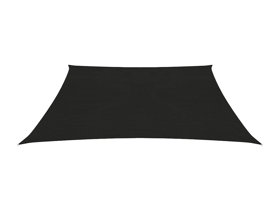 Voile d'ombrage 160 g/m² Noir 4x4 m PEHD FR89984