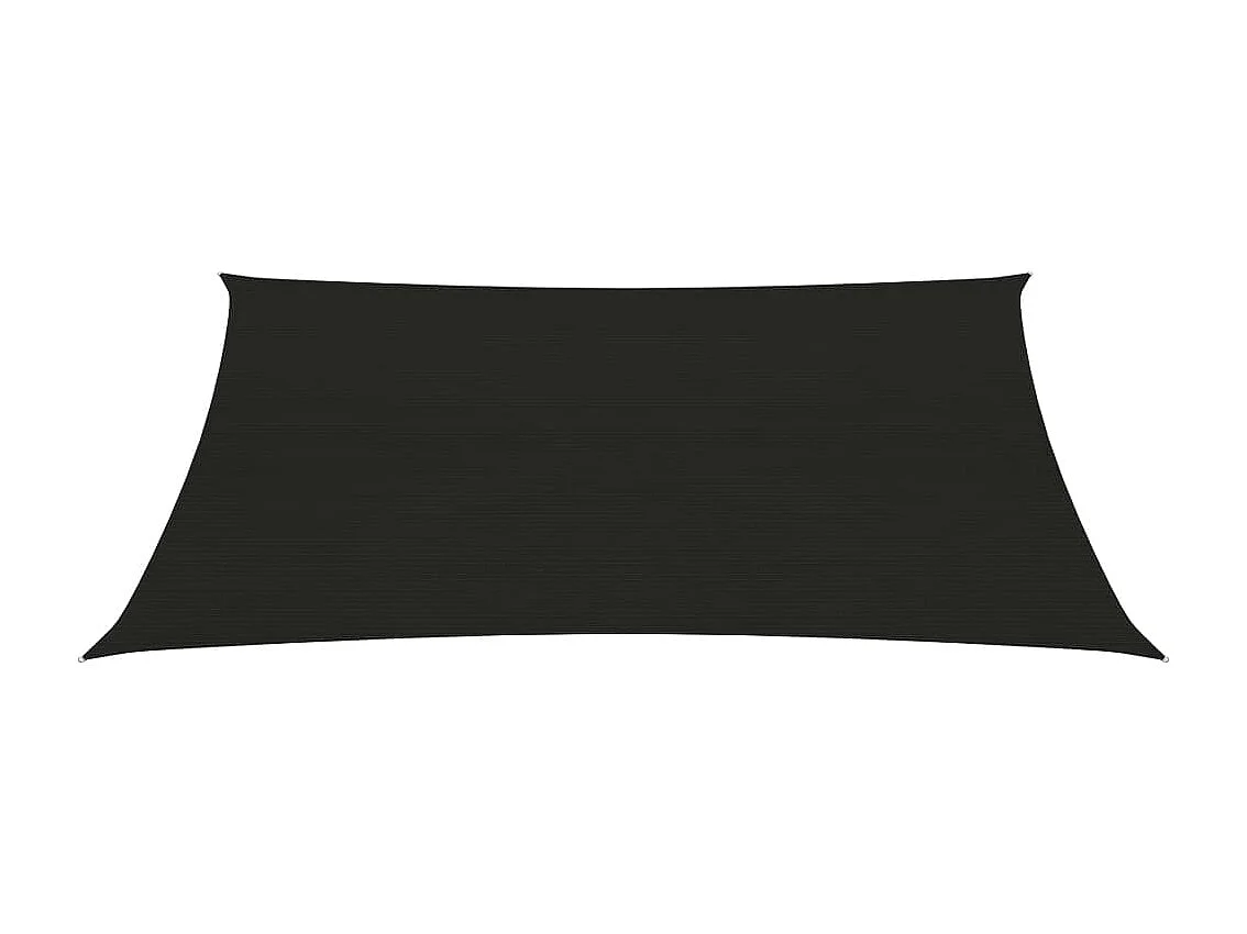 Voile d'ombrage 160 g/m² Noir 2x3 m PEHD FR31161