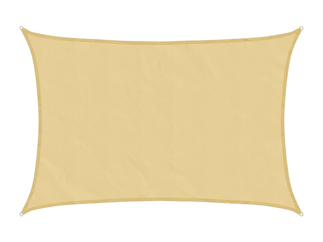 Toldo de vela poliéster oxford 100% arena 4x3 m ES259703