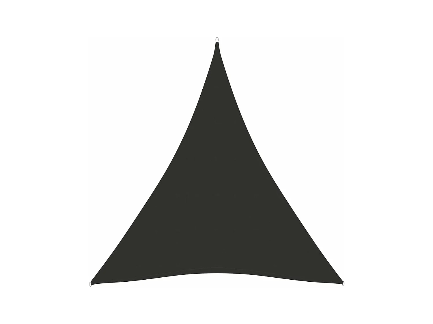 Voile d'ombrage tissu oxford triangulaire 5x6x6 m anthracite FR79140