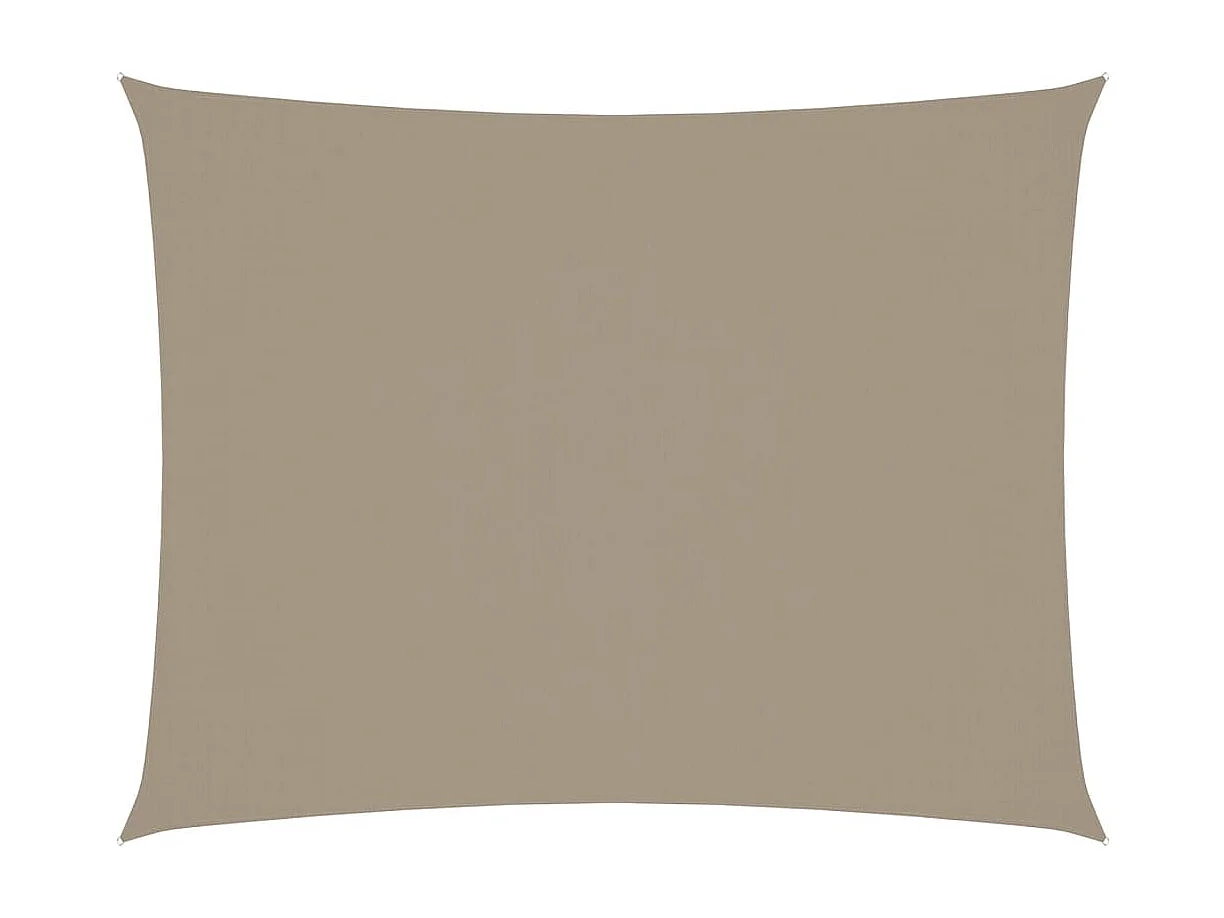 Toldo de vela rectangular tela Oxford gris taupe 3x6 m ES692661