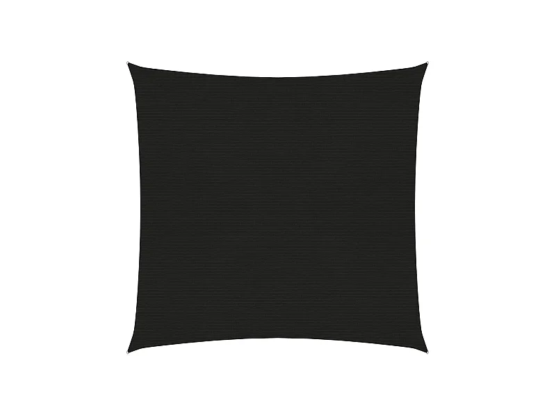 Voile d'ombrage 160 g/m² Noir 3x3 m PEHD FR71403