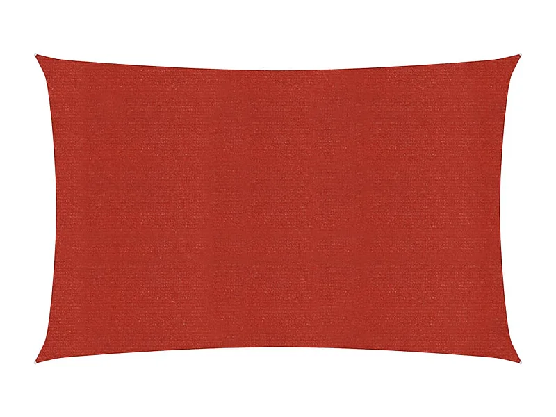 Voile d'ombrage 160 g/m² Rouge 2,5x4,5 m PEHD FR50437