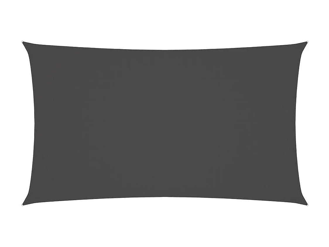 Voile d'ombrage tissu oxford rectangulaire 2x4,5 m anthracite FR32789