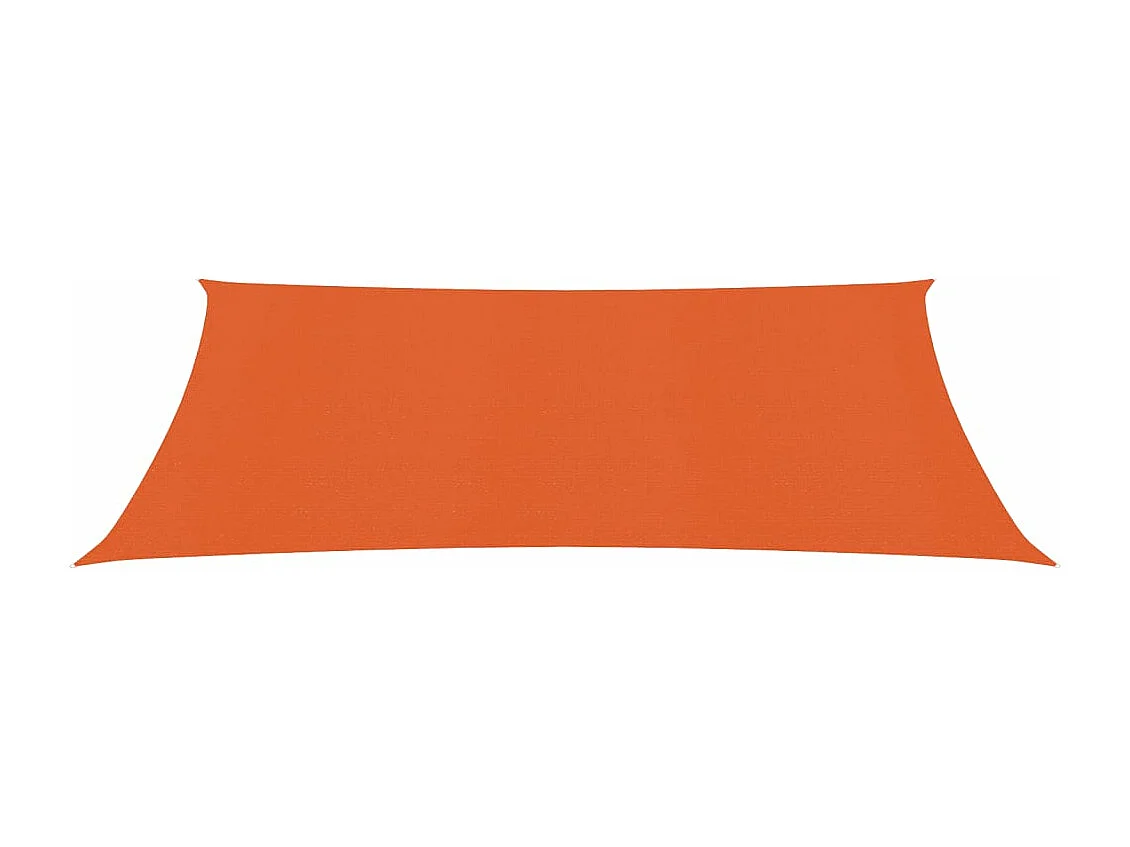 Voile d'ombrage 160 g/m² Orange 3,5x4,5 m PEHD FR97760