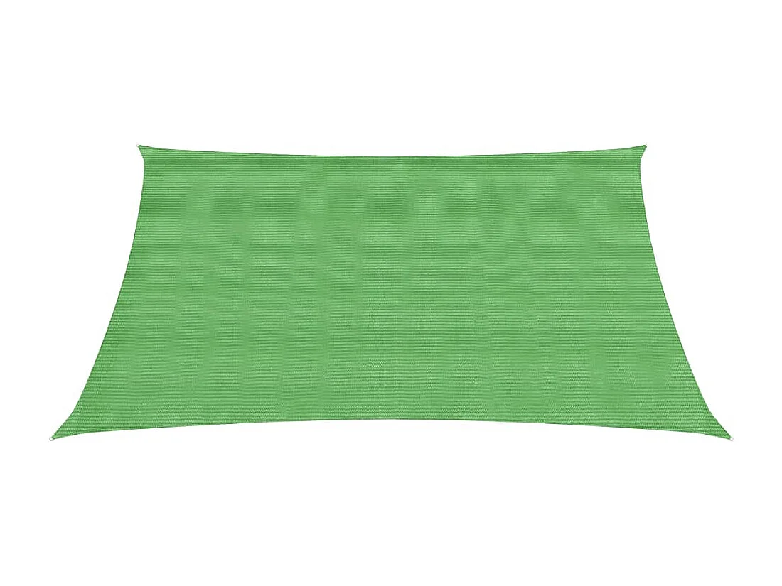 Voile d'ombrage 160 g/m² Vert clair 3,6x3,6 m PEHD FR12680