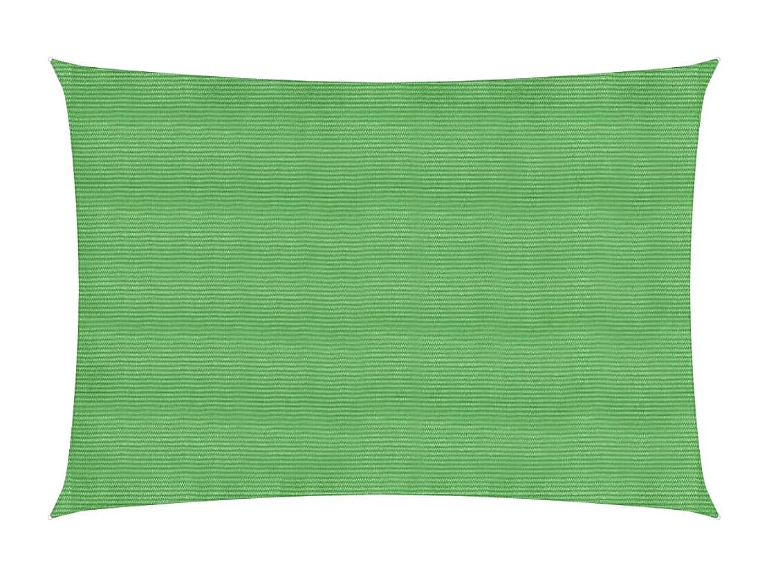 Toldo de vela HDPE verde claro 160 g/m² 3x5 m ES593655