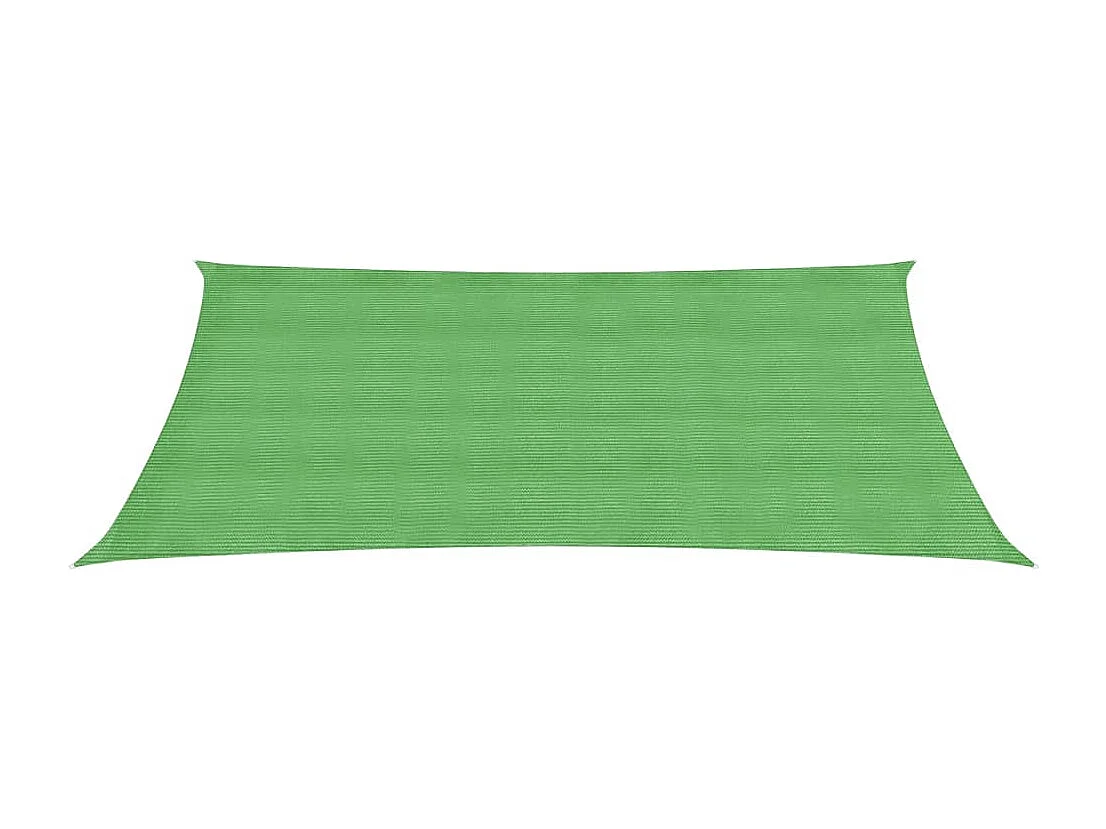 Toldo de vela HDPE verde claro 160 g/m² 3x5 m ES593655