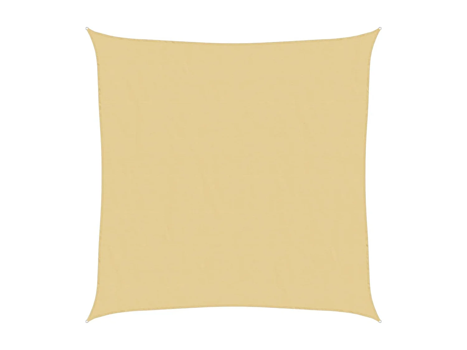 Voile d'ombrage sable 3,6x3,6 m 100 % polyester oxford FR25954