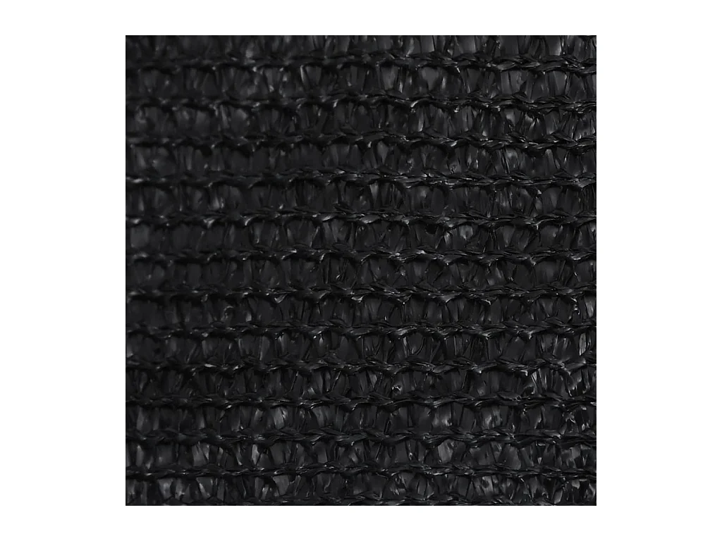 Voile d'ombrage 160 g/m² Noir 5x5 m PEHD FR66935