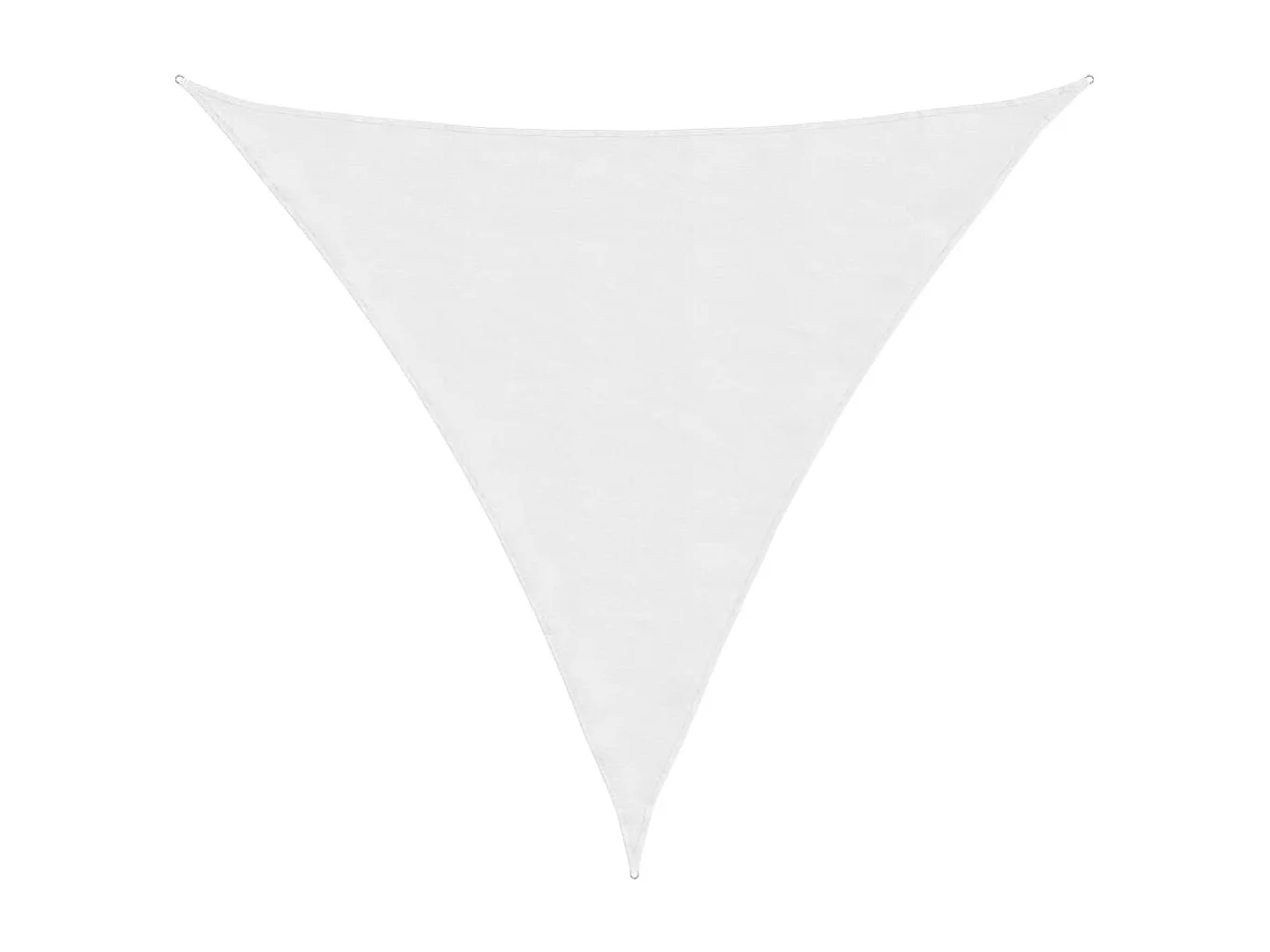 Voile d'ombrage tissu oxford triangulaire 4,5x4,5x4,5 m blanc FR36651