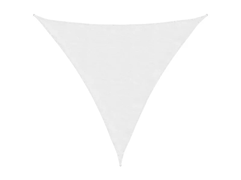 Voile d'ombrage tissu oxford triangulaire 4,5x4,5x4,5 m blanc FR36651