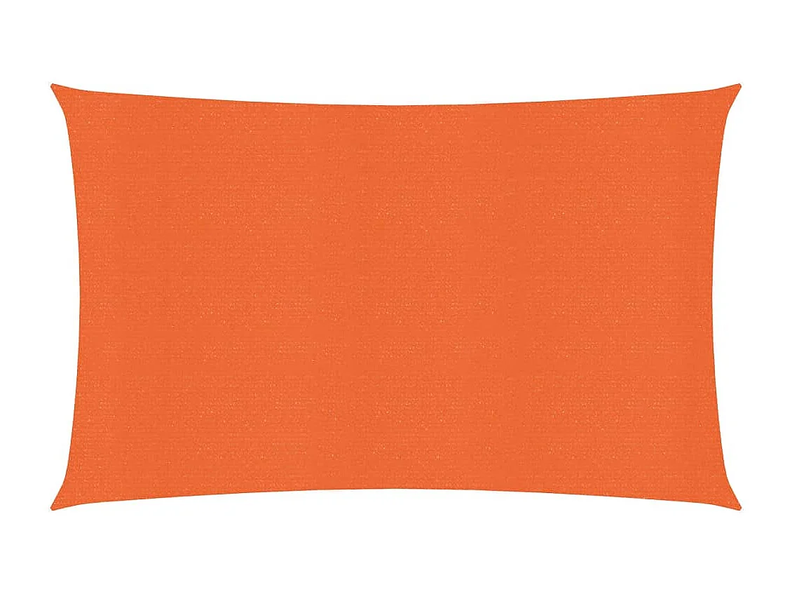 Voile d'ombrage 160 g/m² rectangulaire orange 3x5 m PEHD FR22728