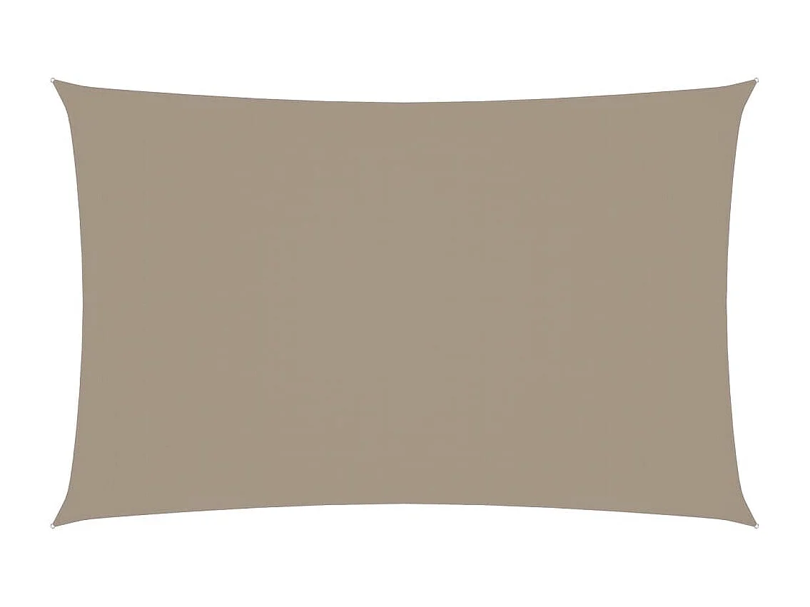 Voile d'ombrage tissu oxford rectangulaire 2x4,5 m taupe FR10656