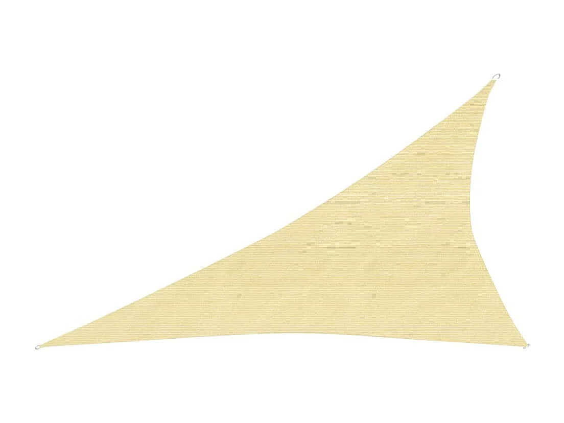 Voile d'ombrage 160 g/m² Beige 3x4x5 m PEHD FR61975