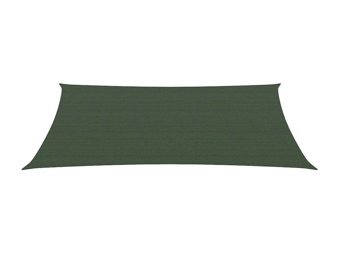 Voile d'ombrage 160 g/m² Vert foncé 2x4,5 m PEHD FR72641