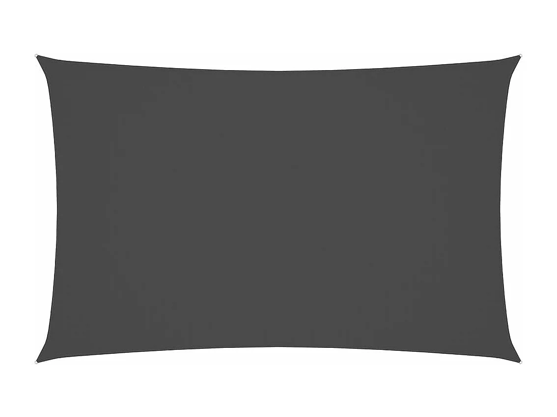Voile d'ombrage tissu oxford rectangulaire 2x5 m anthracite FR72534
