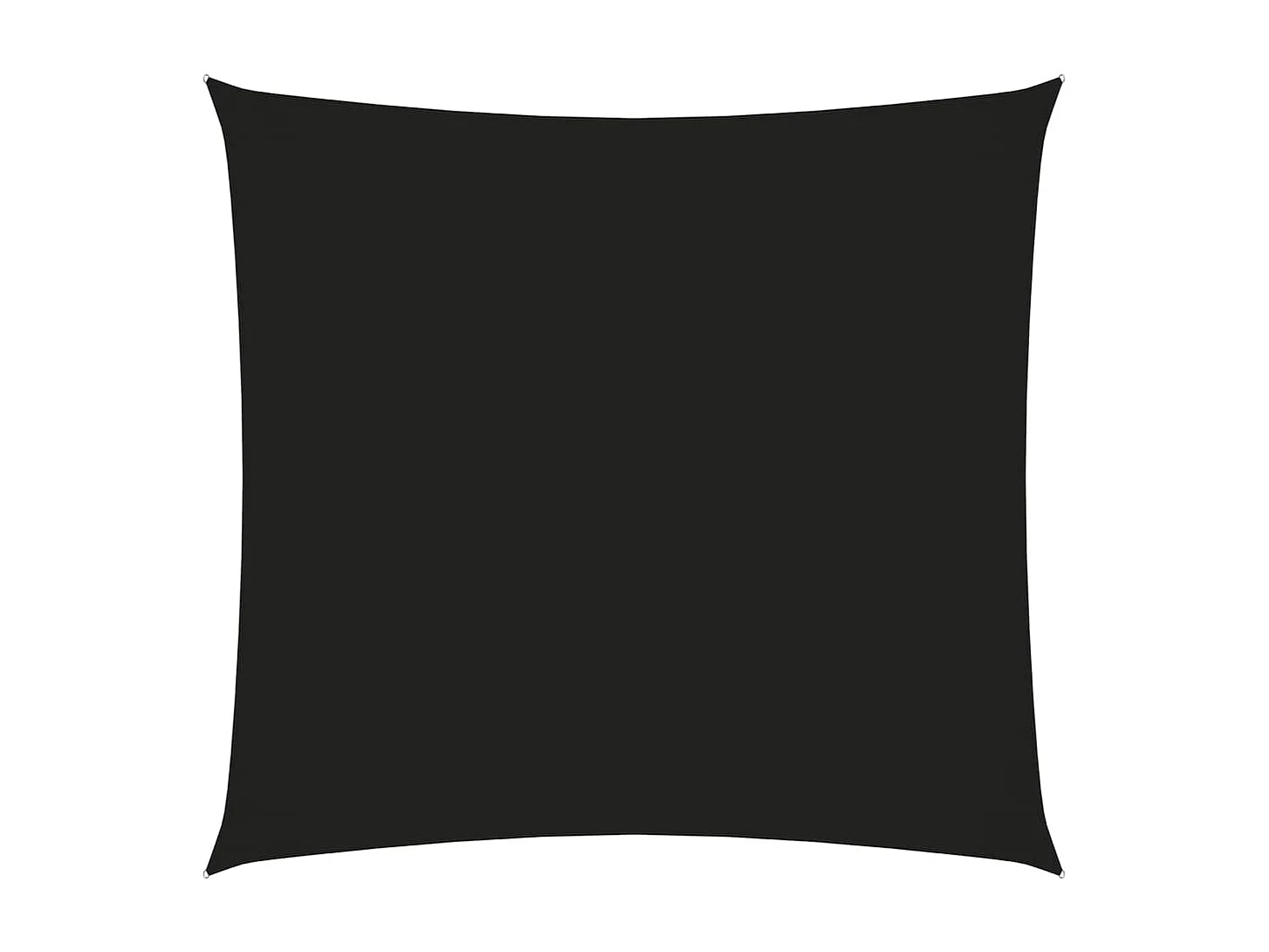 Toldo de vela cuadrado tela Oxford negro 2x2 m ES419497