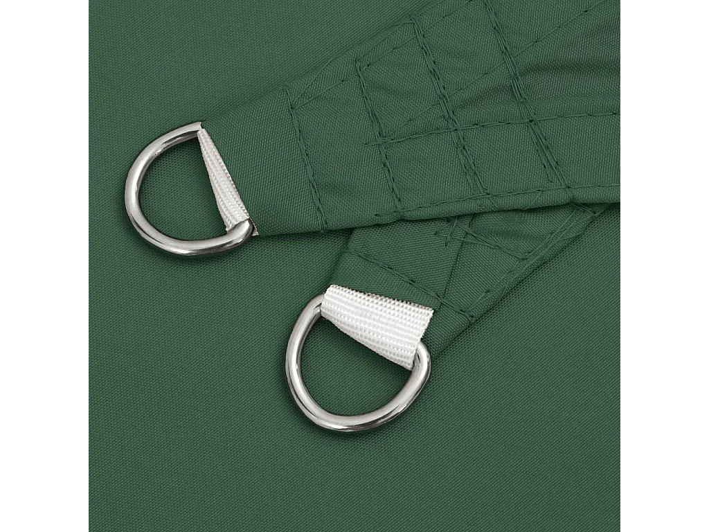 Voile d'ombrage tissu oxford carré 3,6x3,6 m vert foncé FR13679