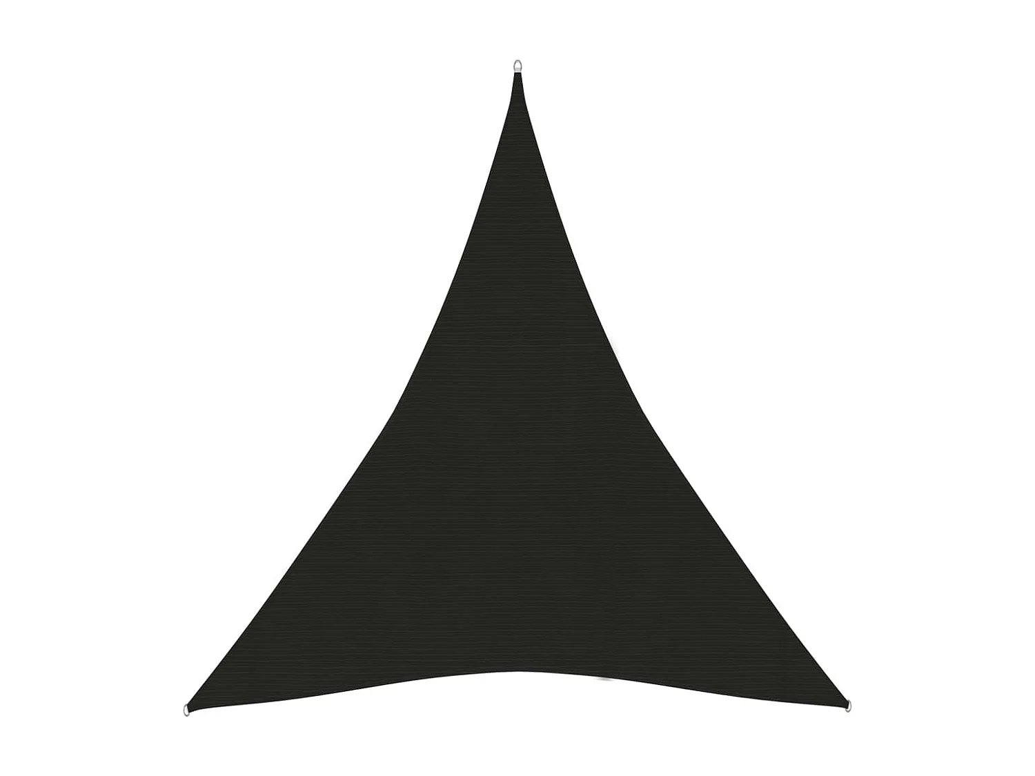 Voile d'ombrage 160 g/m² Noir 4x5x5 m PEHD FR87330