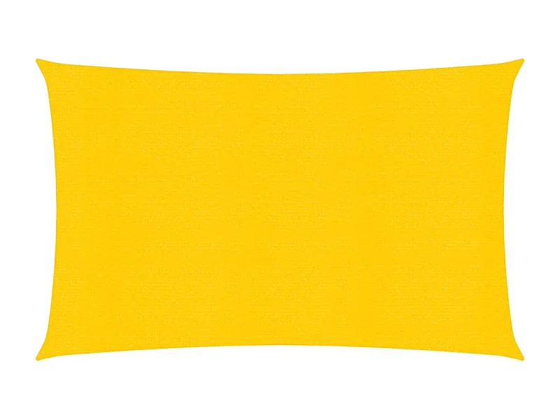 Voile d'ombrage 160 g/m² rectangulaire jaune 5x7 m PEHD FR34462