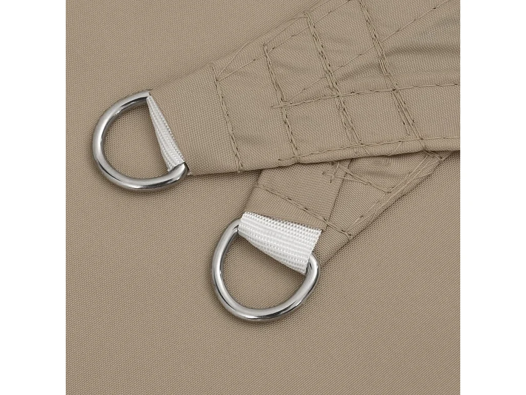 Toldo de vela cuadrado tela Oxford gris taupe 2,5x2,5 m ES586567