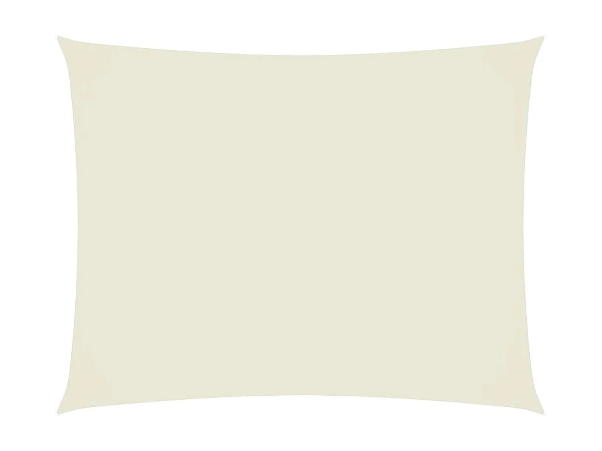 Voile d'ombrage tissu oxford rectangulaire 2,5x3,5 m crème FR70227