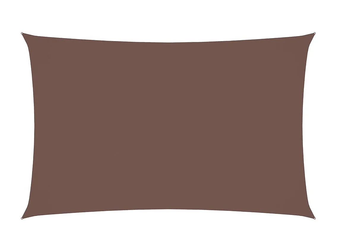 Voile d'ombrage tissu oxford rectangulaire 2x4,5 m marron FR47490