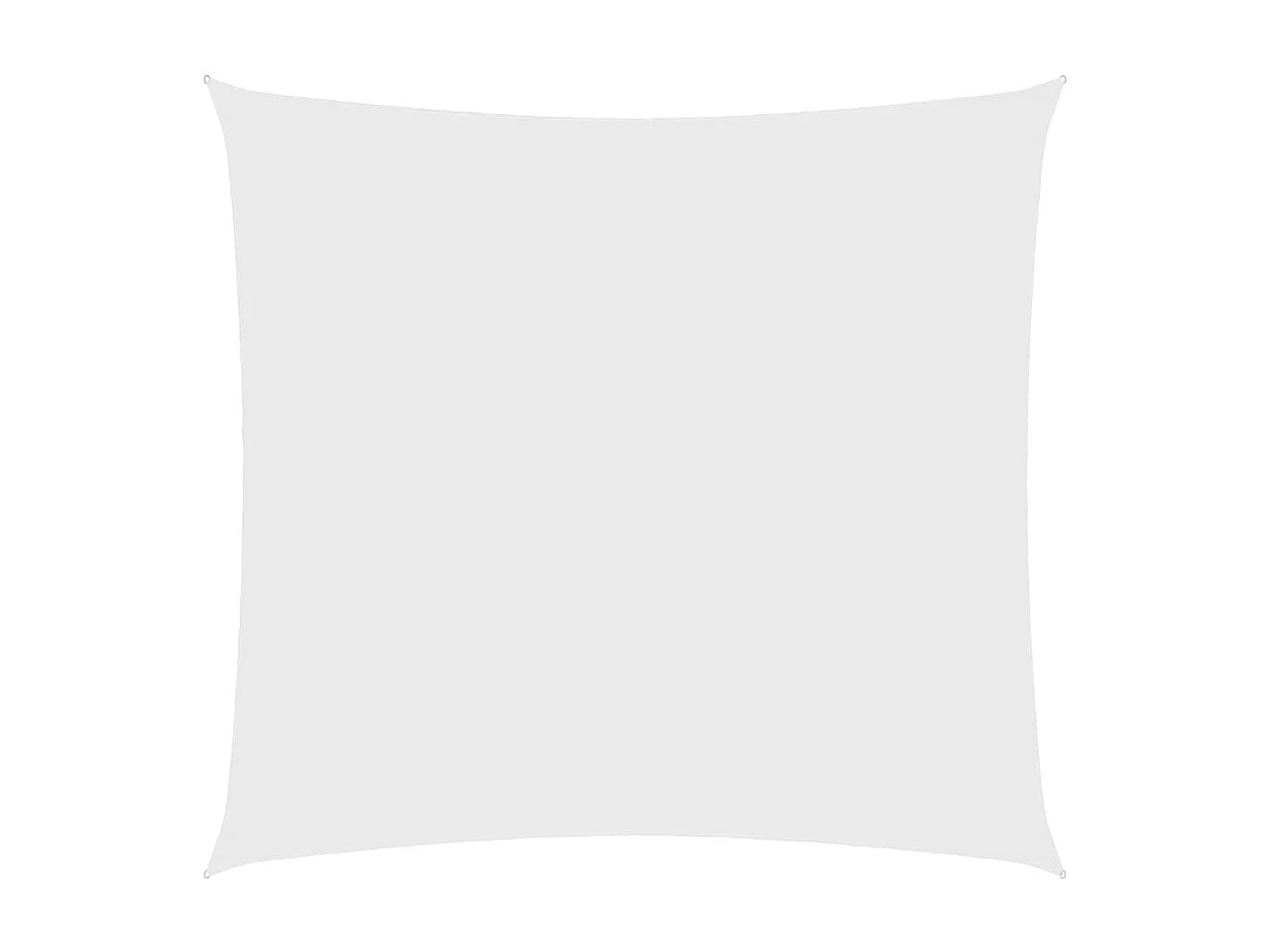 Voile d'ombrage tissu oxford carré 3x3 m blanc FR30971