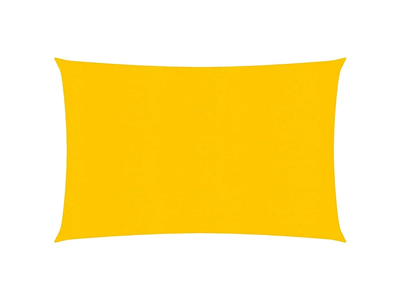 Voile d'ombrage 160 g/m² rectangulaire jaune 3,5x5 m PEHD FR39312