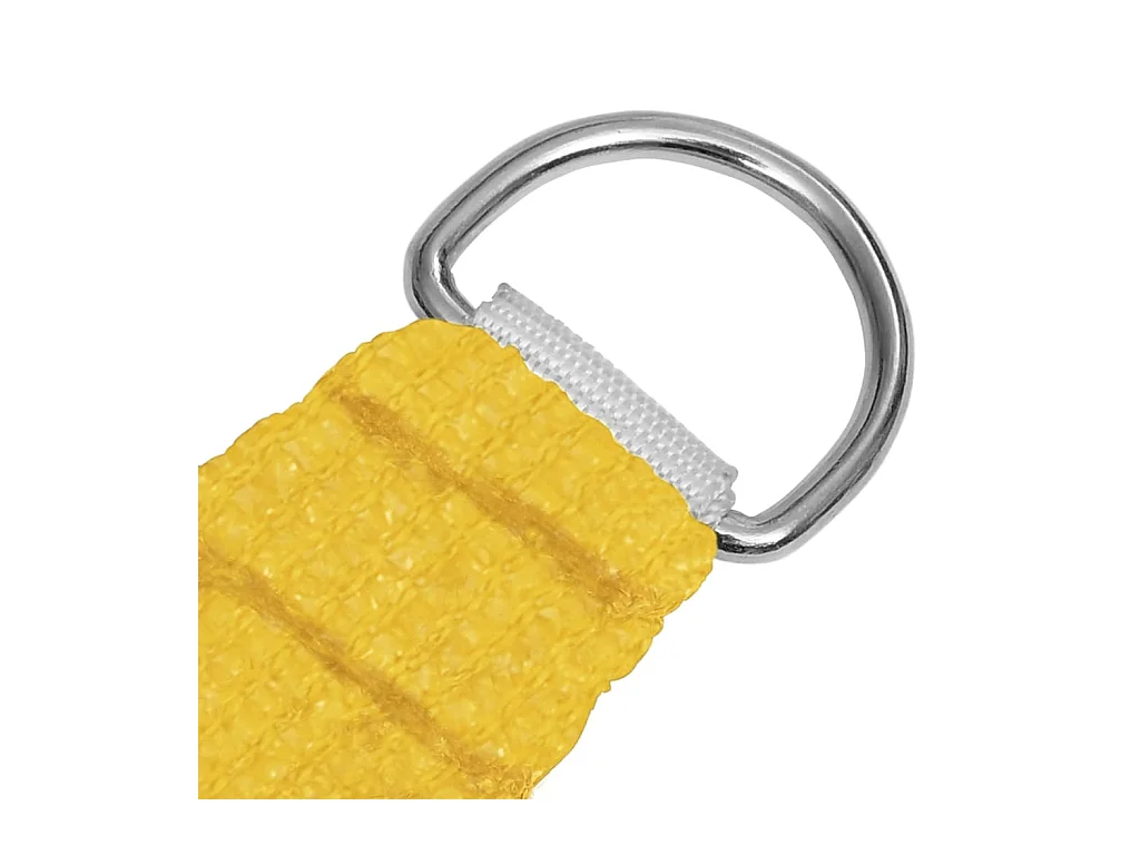 Toldo de vela rectangular HDPE amarillo 160 g/m² 3,5x5 m ES475714