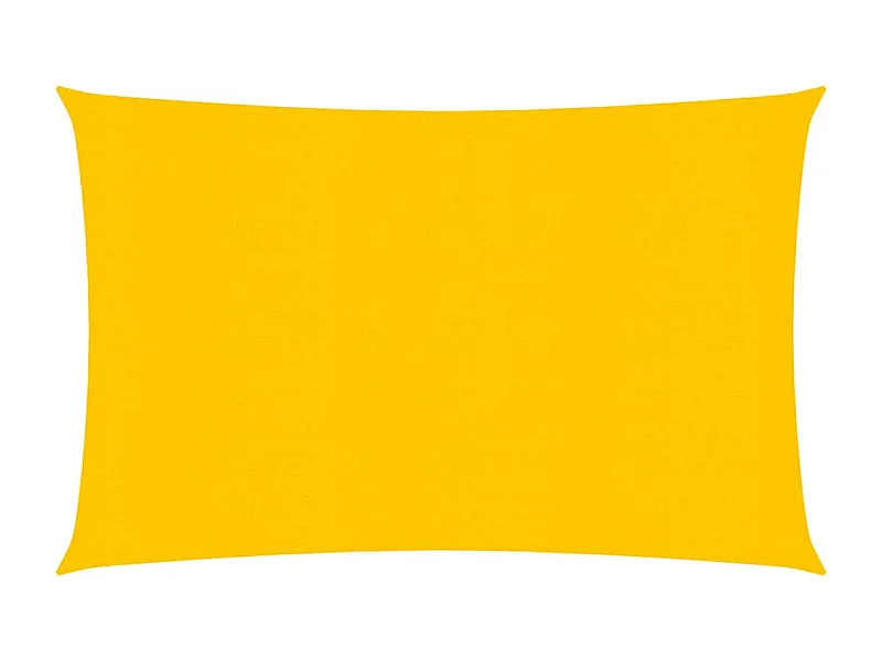 Voile d'ombrage 160 g/m² rectangulaire jaune 3,5x5 m PEHD FR39312