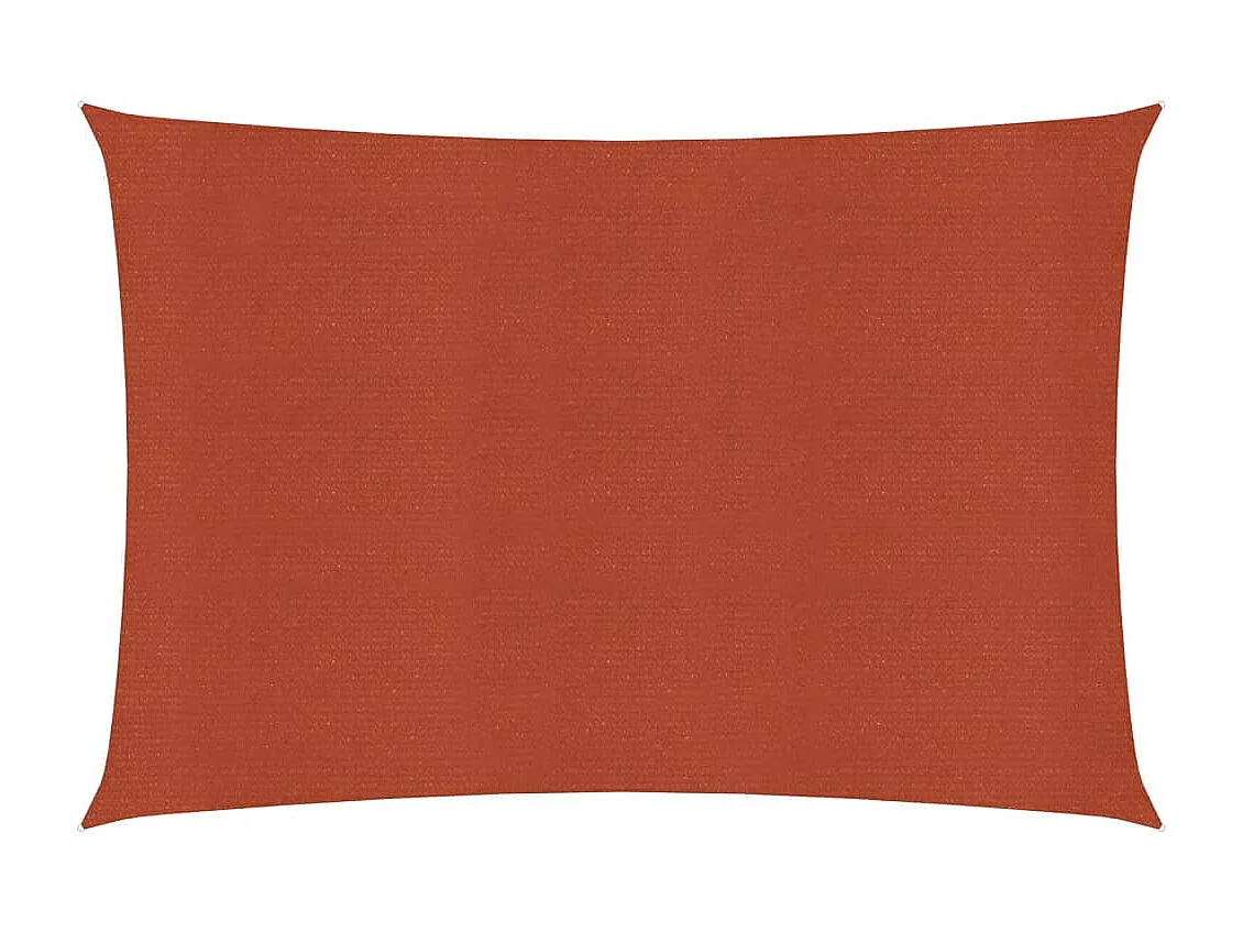 Voile d'ombrage 160 g/m² Terre cuite 2x3 m PEHD FR92883